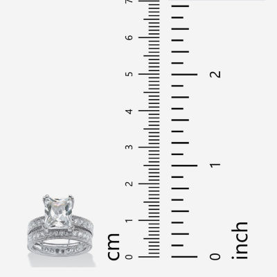 DiamonArt® Womens 6 CT. T.W. White Cubic Zirconia Sterling Silver Bridal Set