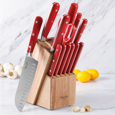Martha Stewart Triple Rivet 14-pc. Knife Block Set