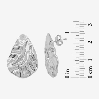 Silver Reflections Womens Pure Silver Over Brass Drop Earrings
