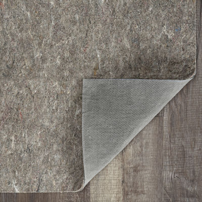 LINON UNDERLAY SOLID RECTANGULAR ACCENT RUG