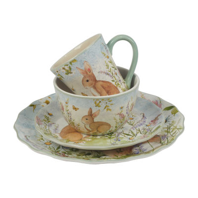 Certified International Easter Meadow 16-pc. Earthenware Dinnerware Set