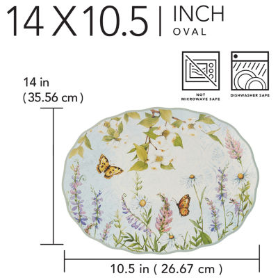 Certified International Easter Meadow Serving Platter