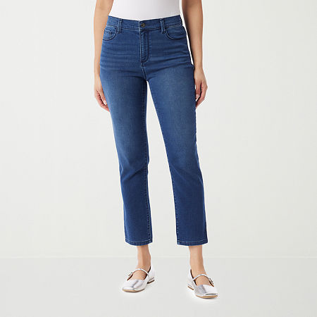 Gloria Vanderbilt Womens Mid Rise Ankle Jean