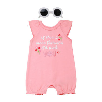 Baby Starters Baby Girls Short Sleeve Romper