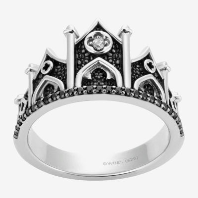 Harry Potter (F/Si2) Womens Lab Grown Diamond Accent Genuine Spinel Sterling Silver Cocktail Ring