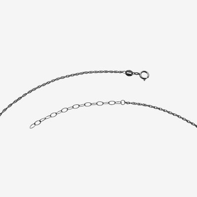 Harry Potter (F / Si2) Womens Diamond Accent Genuine Black Spinel Sterling Silver Skull 18 Inch Pendant Necklace