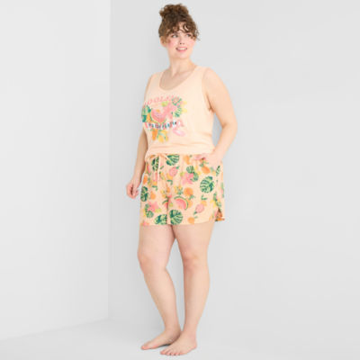 Sleep Chic Womens Plus Pajama Shorts