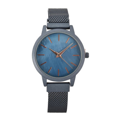 Geneva Womens Blue Bracelet Watch Wac8701jc