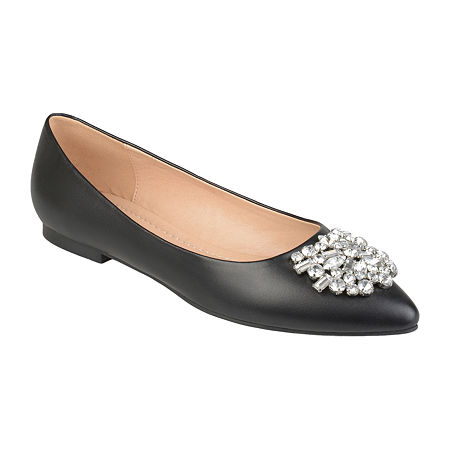  Womens > shoes > Ballet Flats-Journee Collection Womens Renzo Pointed Toe Ballet Flats