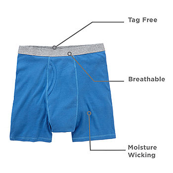 Stafford Dry + Cool Breathable Mesh Big Mens 4 Pack Boxer Briefs