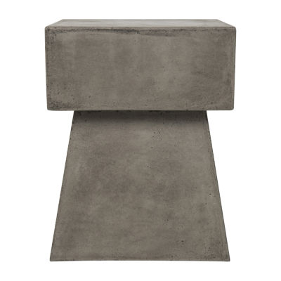 Zen Patio Collection Concrete Side Table