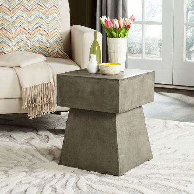 Zen Patio Collection Concrete Side Table