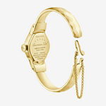 Bulova American Girl Womens Gold Tone Stainless Steel Bangle Watch 97l170
