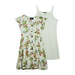 by&by girl Little & Big Girls Sleeveless Flutter Sleeve A-Line Dress