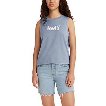 Levi's® Womens Round Neck Sleeveless Tank Top - JCPenney