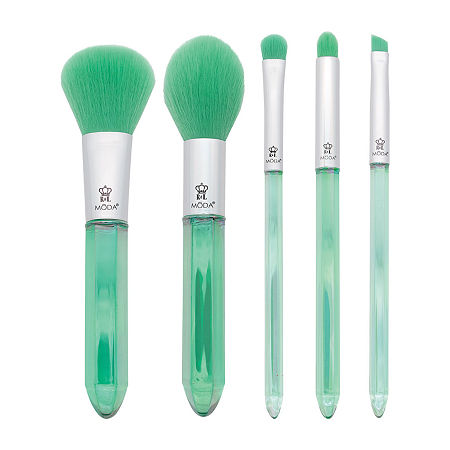 MODA Emerald Crystal 5pc Brush Set, One Size, Green