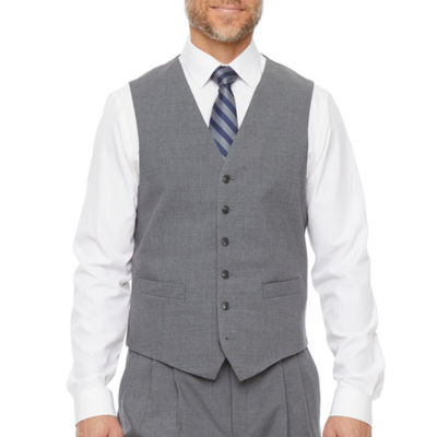 Stafford Signature Smart Wool Mens Classic Fit Suit Vest, Color Gray