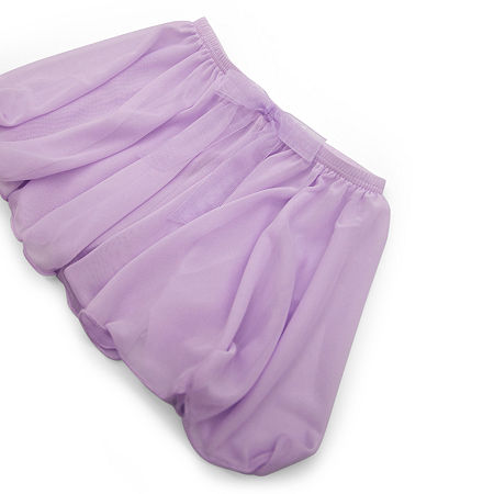 Capezio Little & Big Girls Pull On Dance Skirt, Large, Purple