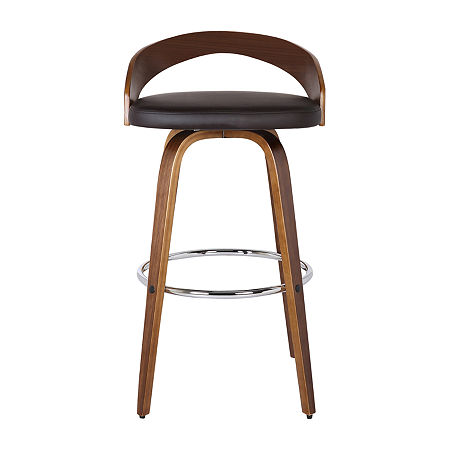 Sonia Swivel Bar Stool, One Size, Brown