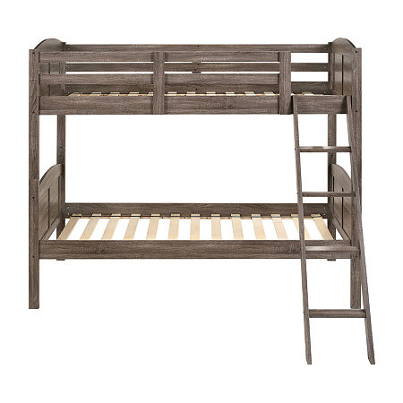 Flynn Kid's Bunk Bed, One Size, Brown