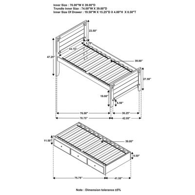 Granger Kid's Bed With Trundle