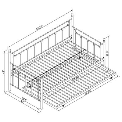 Nocus Kid's Daybed With Trundle