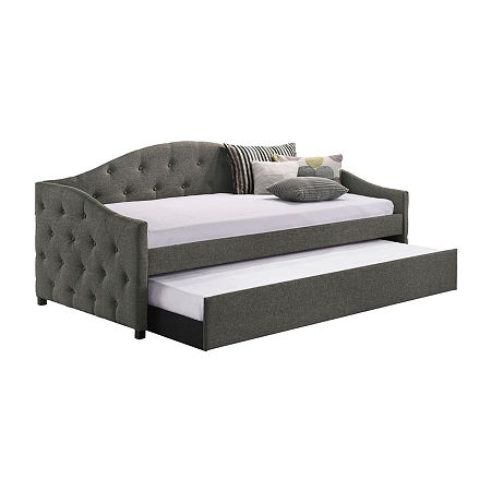 Sadie Kid's Daybed With Trundle, One Size, Gray