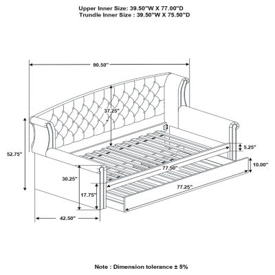 Scarlett Kid's Daybed With Trundle