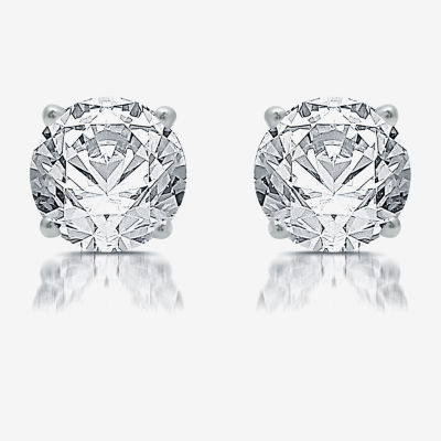 Ever Star (G / SI1-SI2) 2 CT. T.W. Lab Grown White Diamond 10K Gold 6.3mm Stud Earrings