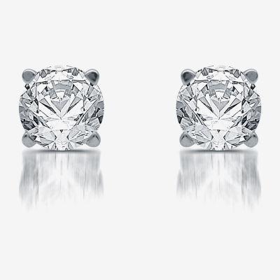 Ever Star (G / SI1-SI2) 1/2 CT. T.W. Lab Grown White Diamond 10K Gold 4.1mm Stud Earrings