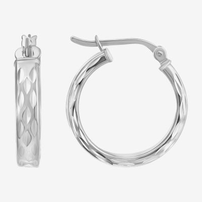 Sterling Silver 20mm Round Hoop Earrings