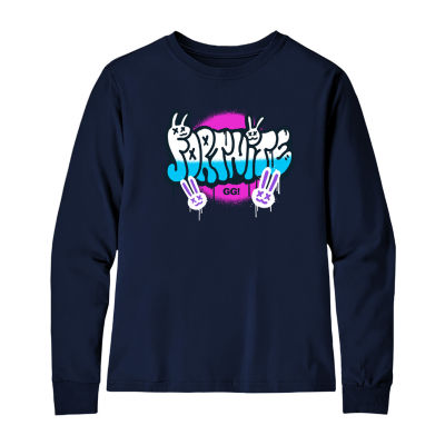 Big Boys Crew Neck Long Sleeve Fortnite Graphic T-Shirt