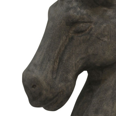 Stylecraft Native Horse Natural Wood Carved Tabletop Decor