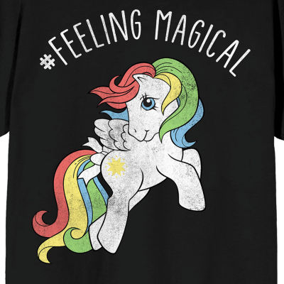 Feeling Magical Tee Womens Juniors Crew Neck Short Sleeve Loose Fit My Little Pony Nickelodeon Graphic T-Shirt