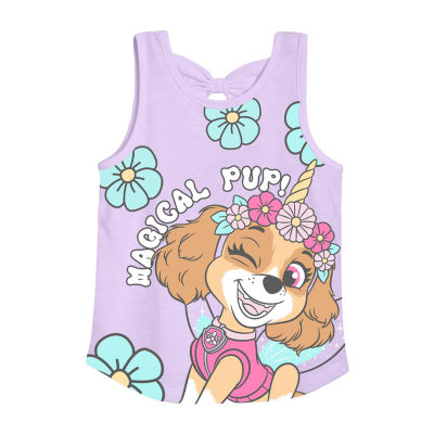 Xtreme Toddler Girls Crew Neck Sleeveless Paw Patrol Tank Top