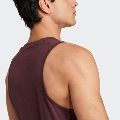 adidas Mens Crew Neck Sleeveless Active Tank Top