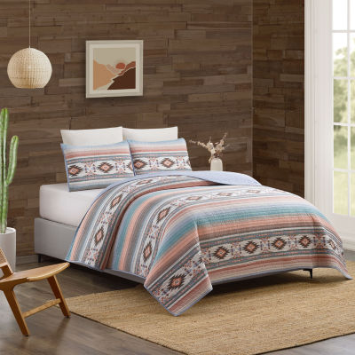 Modern Heirloom Sunset Canyon Reversible Quilt Set
