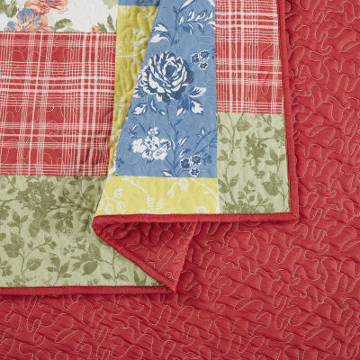 Modern Heirloom Farmhouse Florals Reversible Quilt Set
