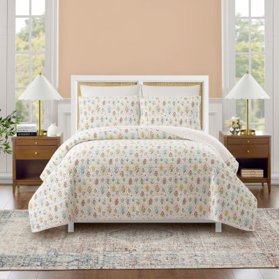 Makers Collective Floral Wallpaper Reversible Quilt Set