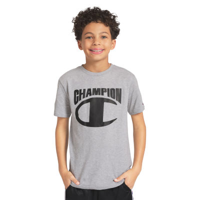 Champion Big Kid Boys Crew Neck Short Sleeve Regular Fit Graphic T-Shirt