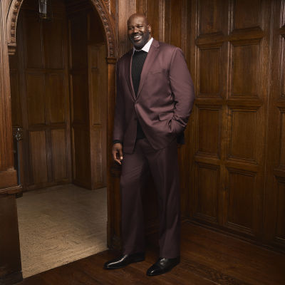 Shaquille O'Neal XLG™ Mens Big and Tall Stretch Fabric Classic Fit Flat Front Suit Pant