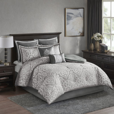 Madison Park Dillon 8-pc. Damask + Scroll Comforter Set