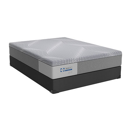 Sealy Paterson Hybrid Medium - Mattress + Box Spring, Twin Xl, Gray