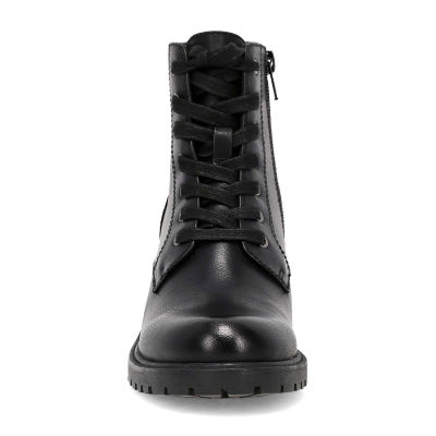 Frye and Co. Womens Ayla Stacked Heel Lace Up Boots