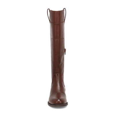 Frye and Co. Womens Giovanna Stacked Heel Riding Boots