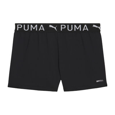 PUMA Big Girls Moisture Wicking Workout Shorts