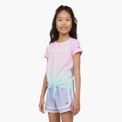 Champion Big Girls Crew Neck Short Sleeve T-Shirt