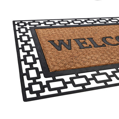 Achim Wrought Iron Welcome Coir 18"X30" Doormat