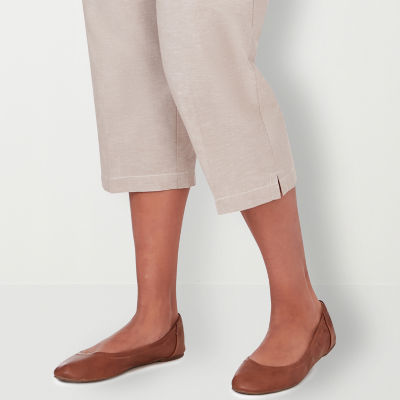 Alfred Dunner Garden Party Womens Mid Rise Capri Pants