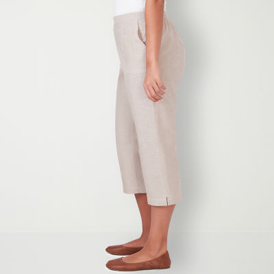 Alfred Dunner Garden Party Womens Mid Rise Capri Pants